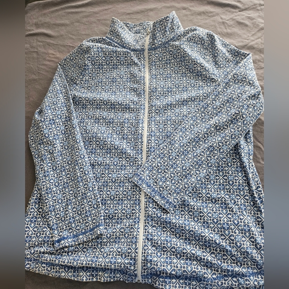 TALBOTS HELLO SATURDAY FULL ZIP LIGHTWEIGHT JACKET ACTIVEWEAR WOMENS 1X - Picture 1 of 4